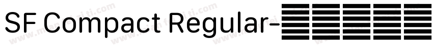 SF Compact Regular字体转换